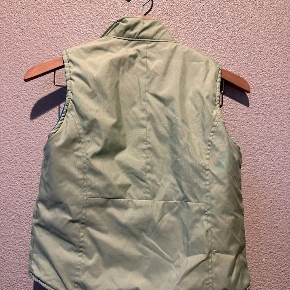 NEW GAP Girl Double Sided Vest in Blue & Green - Size L